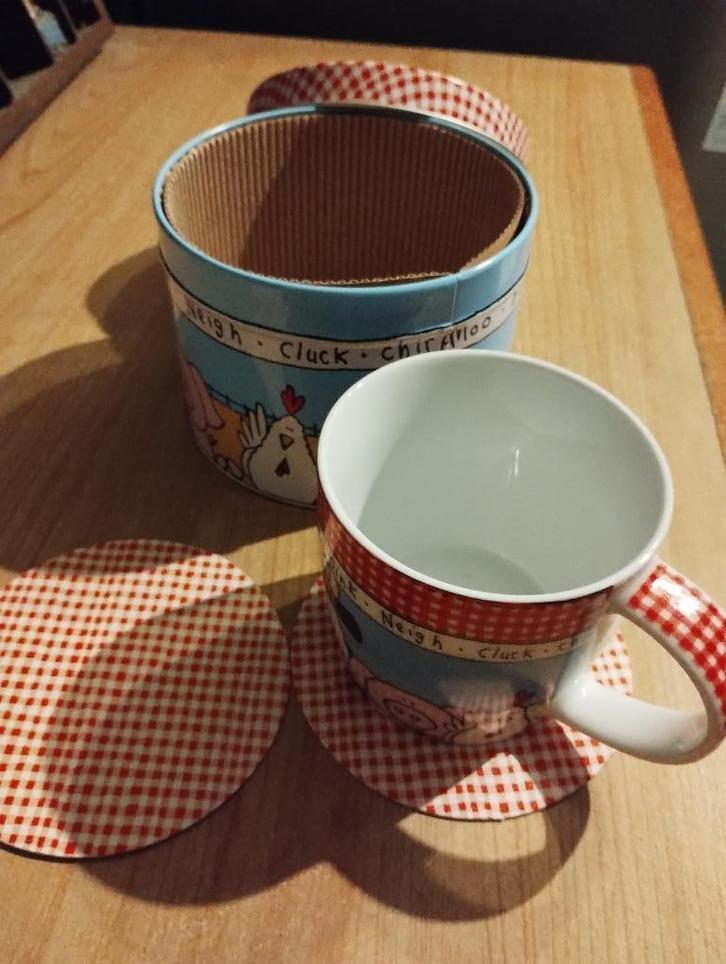 Dierenmok, Huis en Inrichting, Keuken | Servies, Nieuw, Kop(pen) en/of Schotel(s), Boerenbont, Aardewerk, Ophalen of Verzenden