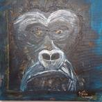 Schilderij gorilla, olieverf op doek, nieuw., Enlèvement