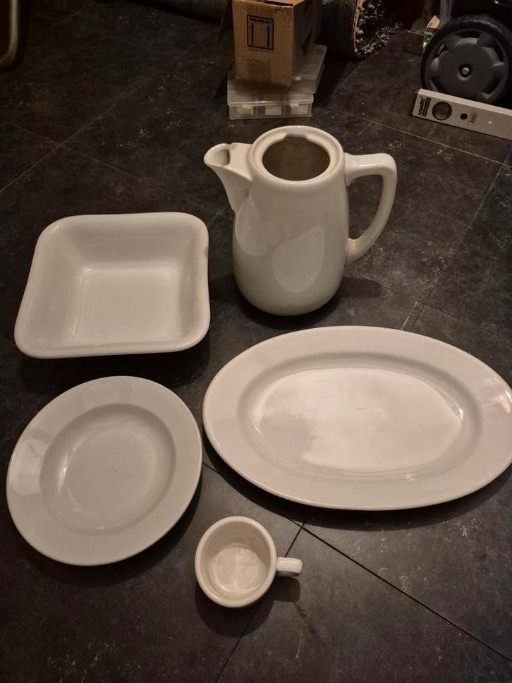 5x Duitse Luchtmacht Porselein ww2, Collections, Objets militaires | Seconde Guerre mondiale, Armée de l'air, Enlèvement ou Envoi