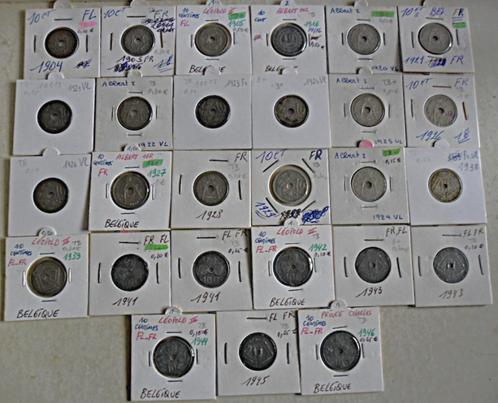 Lot munten: rest van de collectie: 27 munten, 10 verschillen, Postzegels en Munten, Munten | België, Losse munt, Metaal, Verzenden