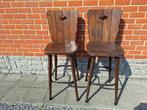 vintage barstoelen, Ophalen, Gebruikt, Twee, Bruin