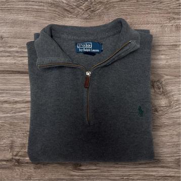 Polo Ralph Lauren 1/4 Zip grijs M beschikbaar voor biedingen