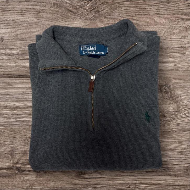 Polo Ralph Lauren 1/4 Zip grijs M, Kleding | Heren, Truien en Vesten, Zo goed als nieuw, Maat 48/50 (M), Grijs, Verzenden
