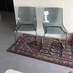 2 leuke vintage retro Carl Öjerstam Ikea Plexi stoelen, Ophalen of Verzenden, Metaal
