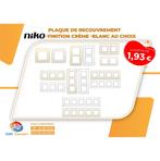 Plaques de recouvrement Niko-Finitions crème -blanc au choix, Envoi, Neuf