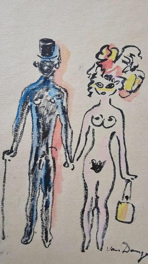 2 werken van Kees van Dongen  Aquarel  Hand Gesigneerd  Inge, Antiek en Kunst, Kunst | Schilderijen | Klassiek, Ophalen