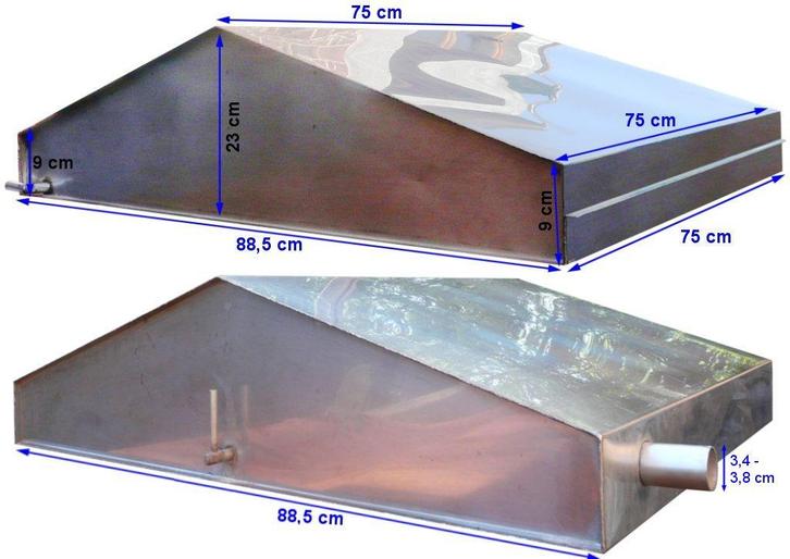Brandstoftank voor motorboten van roestvrij staal, Watersport en Boten, Accessoires en Onderhoud, Zo goed als nieuw, Ophalen