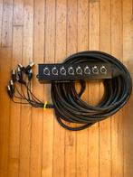 Multikabel 8 x XLR male to female 12 m en meer, Ophalen, Zo goed als nieuw, Apparatuur