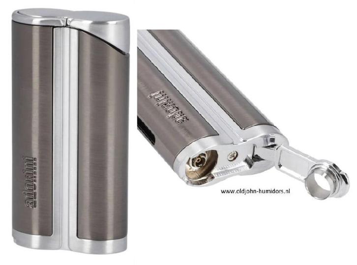 SIGAARAANSTEKER ADORINI  JETFLAME GUNMETAL + SIG.BOOR sas22, Verzamelen, Rookartikelen, Aanstekers en Luciferdoosjes, Nieuw, Aansteker