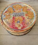 Vintage Ronde Blikken Koekjes Trommel  van Forever Friends, Enlèvement ou Envoi, Utilisé, Biscuits, Autres marques