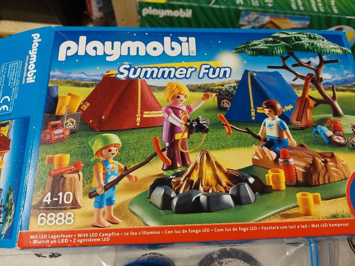 Playmobil 6888 tentenkamp (Summer fun) te koop, Kinderen en Baby's, Speelgoed | Playmobil, Gebruikt, Complete set, Ophalen of Verzenden