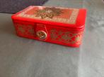 Rood juwelendoosje, Gebruikt, Ophalen of Verzenden, Met slot, Hardcase