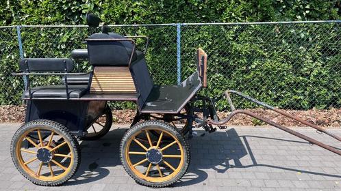 Degelijke menwagen, 4-zits, hydraulische remmen, Dieren en Toebehoren, Rijtuigen en Koetsen, Gebruikt, Marathonwagen, Paard of Pony