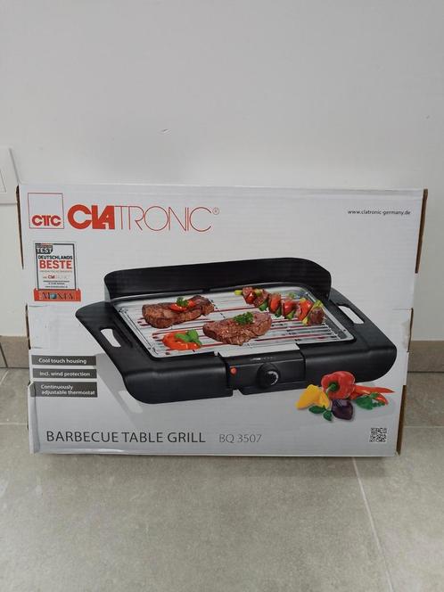 Gril de table pour barbecue Clatronic BQ3507, Jardin & Terrasse, Barbecues électriques, Neuf, Enlèvement ou Envoi