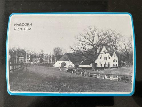 Vintage - blikken doos ARNHEM Hagdorn, Verzamelen, Blikken, Gebruikt, Ophalen of Verzenden