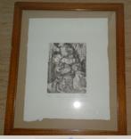 ETS : moeder en kind - spaanse origine, Antiek en Kunst, Kunst | Etsen en Gravures, Ophalen of Verzenden
