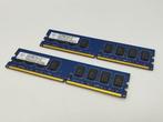 Barrettes RAM 2 x 2GB DDR2, Informatique & Logiciels, Mémoire RAM, 2 GB, Desktop, Utilisé, DDR2