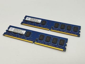 Barrettes RAM 2 x 2GB DDR2