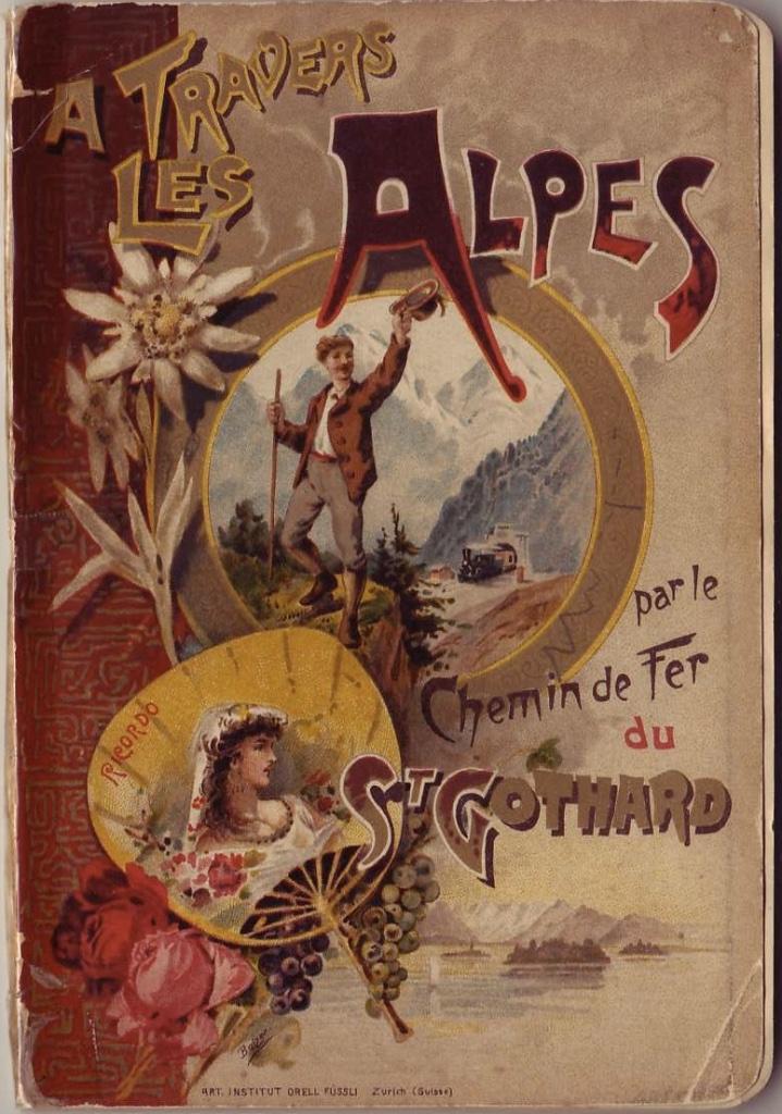 George L. Catlin, A Travers les Alpes par le Chemin de Fer, Antiek en Kunst, Antiek | Boeken en Manuscripten, Ophalen of Verzenden