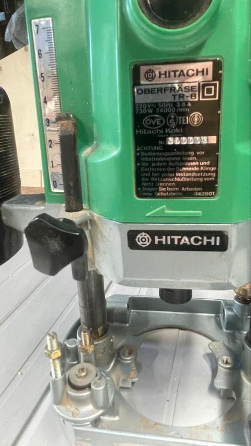Bovenfrees Hitachi, Doe-het-zelf en Bouw, Gereedschap | Freesmachines, Zo goed als nieuw, Bovenfrees, Ophalen of Verzenden