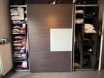 Volledige slaapkamer met kleerkast, bed en commode, Huis en Inrichting, Slaapkamer | Complete slaapkamers, Ophalen, Gebruikt, Tweepersoons