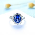 Nieuwe ring met tanzaniet, Ophalen of Verzenden, Nieuw, Zilver, Zilver
