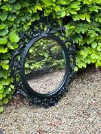 Ovale spiegel in kader, Minder dan 100 cm, Gebruikt, Ophalen of Verzenden, 50 tot 75 cm