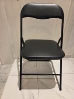 Praktische Zwarte Klapstoel - Metalen Frame - Als Nieuw

T, Ophalen of Verzenden, Zwart, Metaal