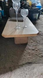 Travertijntafel in perfecte staat, Ophalen, 100 tot 150 cm, 50 tot 100 cm, Zo goed als nieuw