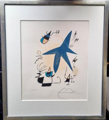 Joan Miro l'etoile bleue lithographie, Enlèvement