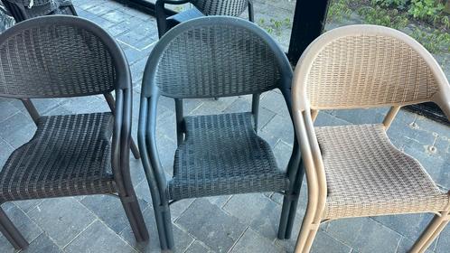 Nieuwe terrasstoelen, Tuin en Terras, Tuinstoelen, Nieuw, Kunststof, Stapelbaar, Ophalen