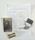 ABBL ID- en krijgsgevangenplaatje + 2 foto's - 25A, Verzamelen, Ophalen of Verzenden