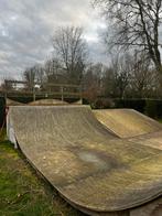 Skateramp Half Pipe en bank bieden!, Sport en Fitness, Ophalen, Gebruikt, Skateboard