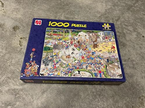 Jan van Haasteren puzzel 1000 stukjes – Dierentuin, Hobby en Vrije tijd, Denksport en Puzzels, Zo goed als nieuw, Legpuzzel, 500 t/m 1500 stukjes