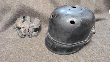 Duitse WWI Pickelhaube (leeg) beschikbaar voor biedingen