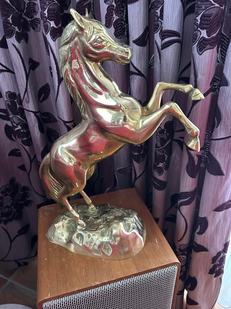 Prachtig Ferrari-paard in zwaar koper, Ophalen, Koper