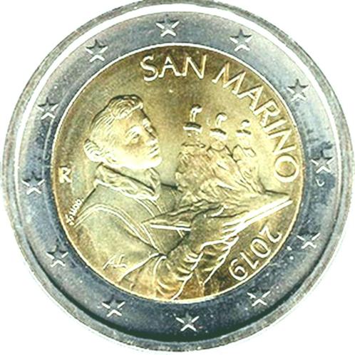 Pièce 2 Euros 2019 Saint-Marin - Le portrait de Saint-Marin, Timbres & Monnaies, Monnaies | Europe | Monnaies euro, Série, 2 euros