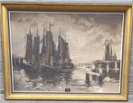 Huile sur toile marine signe Émile lammers, Antiquités & Art, Art | Peinture | Classique, Enlèvement ou Envoi