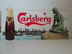 Carlsberg kunststof bier reclamebord 1976, Verzamelen, Biermerken, Ophalen of Verzenden, Zo goed als nieuw