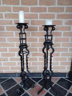 2 grote ijzeren kandelaars €60/stuk of €100 voor de 2 samen, Enlèvement