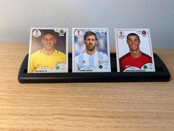 Autocollants Panini Messi - Ronaldo - Coupe du monde Messi 2