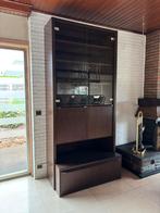 Vintage vitrinekast, Huis en Inrichting, Kasten | Vitrinekasten, Ophalen, Gebruikt, 100 tot 150 cm, 200 cm of meer