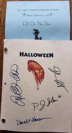 kopie script van Halloween (signed) RARE, Overige typen, Ophalen of Verzenden, Zo goed als nieuw, Film
