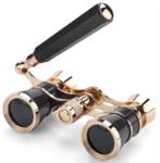 Prachtige metalen verrekijker met handgreep goudkleurig, Audio, Tv en Foto, Optische apparatuur | Verrekijkers, Ophalen of Verzenden