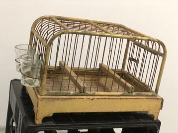 Cage à oiseaux vintage des années 1950