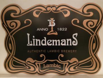Lindemans Lambic en oude geuze metalen reclameborden