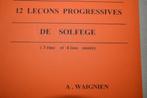 Waignein 12 leçons progressives de solfège, Ophalen of Verzenden, Nieuw