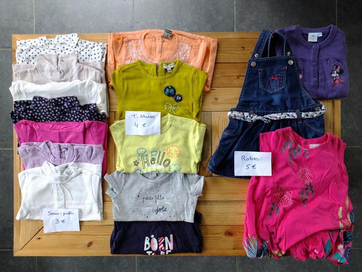 Vêtements enfants, taille 9 mois - 12 mois / 1 an - 74 cm, Kinderen en Baby's, Babykleding | Maat 74, Gebruikt, Meisje, Ophalen of Verzenden