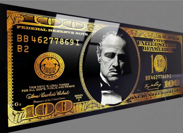 Foto op plexiglas “The Godfather” biljet, Huis en Inrichting, Woonaccessoires | Schilderijen, Tekeningen en Foto's, Verzenden