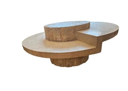 Vintage, Mactan stone coffee table by Magnussen Ponte, Huis en Inrichting, Tafels | Salontafels, Zo goed als nieuw, Ophalen of Verzenden